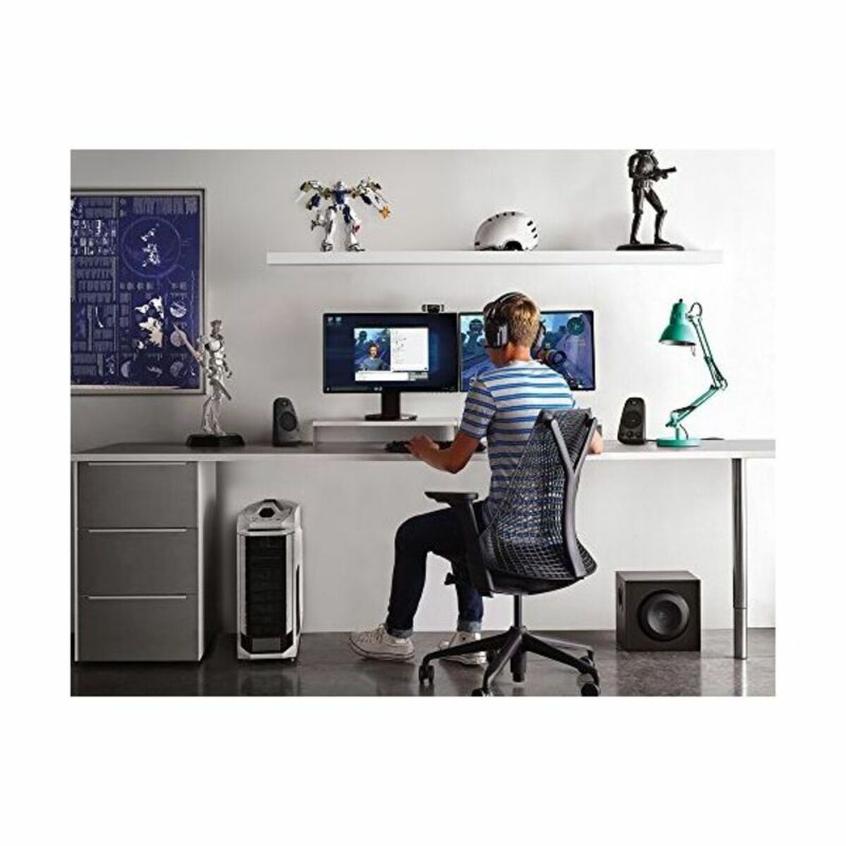 Gaming Speakers Logitech 980-001256 2.1 Black 200W Gaming Speakers Logitech 980-001256 2.1 Black 200W