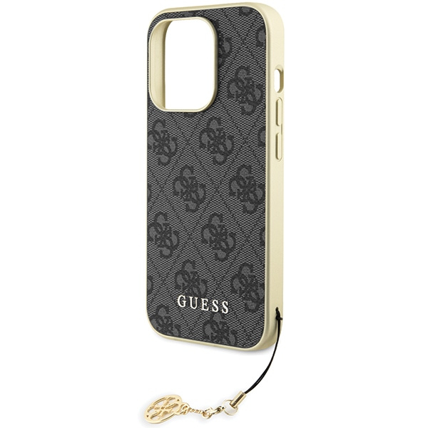 Guess GUHCP15LGF4GGR Apple iPhone 15 Pro hardcase 4G Charms Collection grey