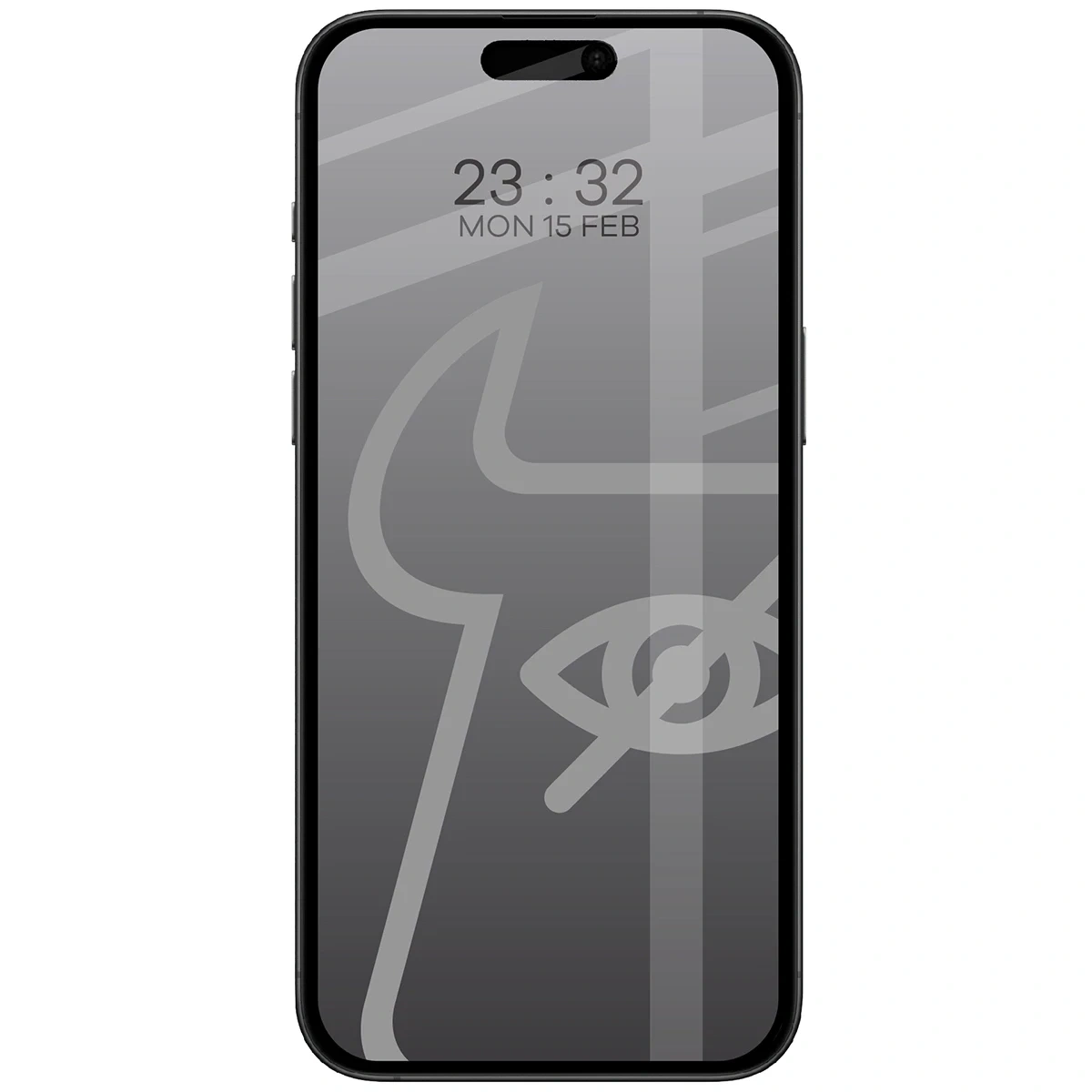 Prywatyzujące szkło hartowane Bizon Glass Edge Shadow Duo do do Apple iPhone 15 Pro Max przyciemniane z czarną ramką [2 PACK]