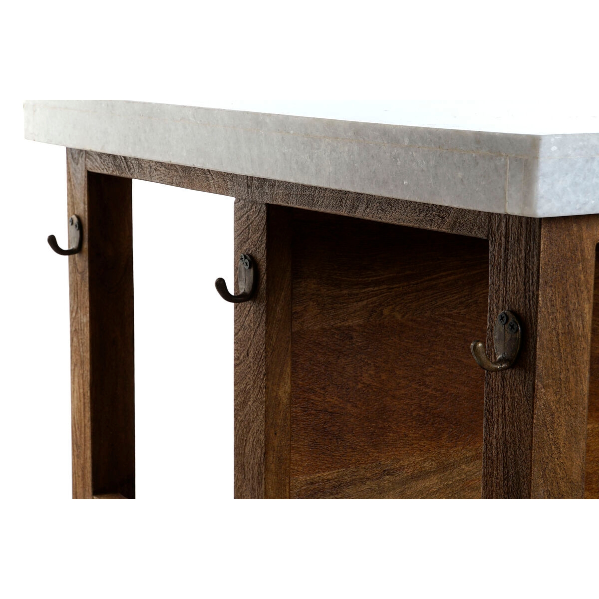 Kitchen furniture Home ESPRIT White Brown 168 x 76 x 92 cm