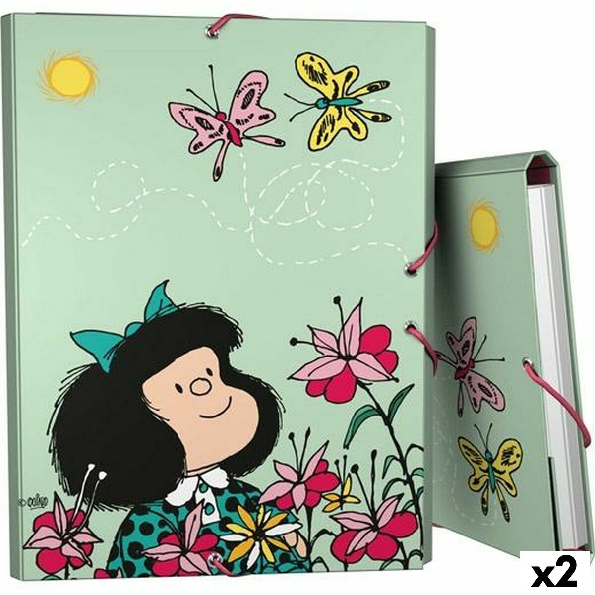 Folder Grafoplas Mafalda Gumowy Din A4 (2 Sztuk)