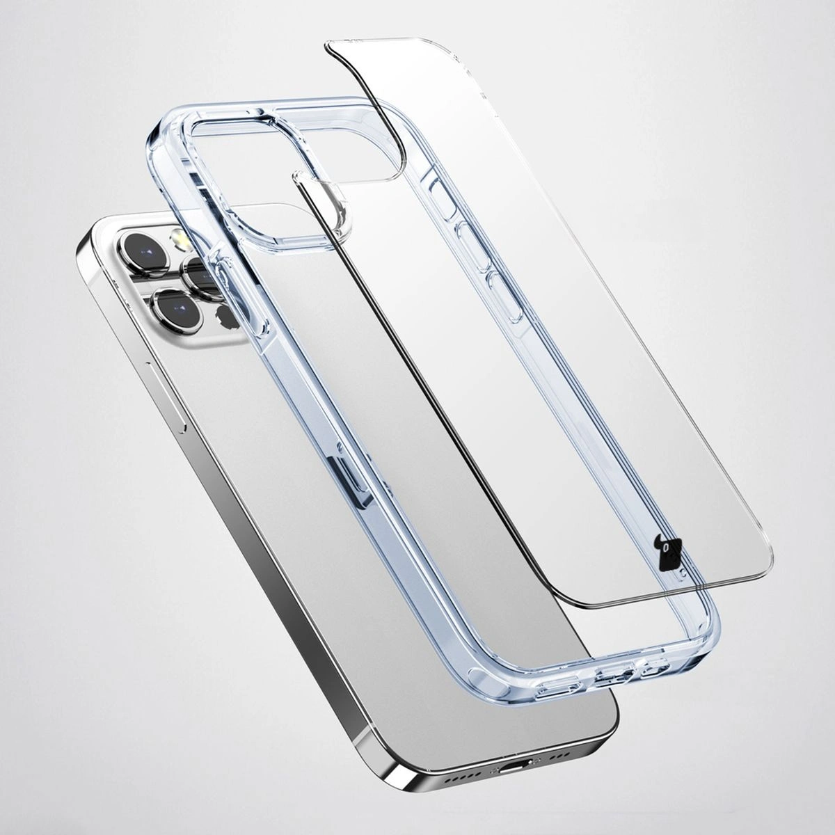 Bizon Case Halo for Apple iPhone 14 Pro transparent-blue