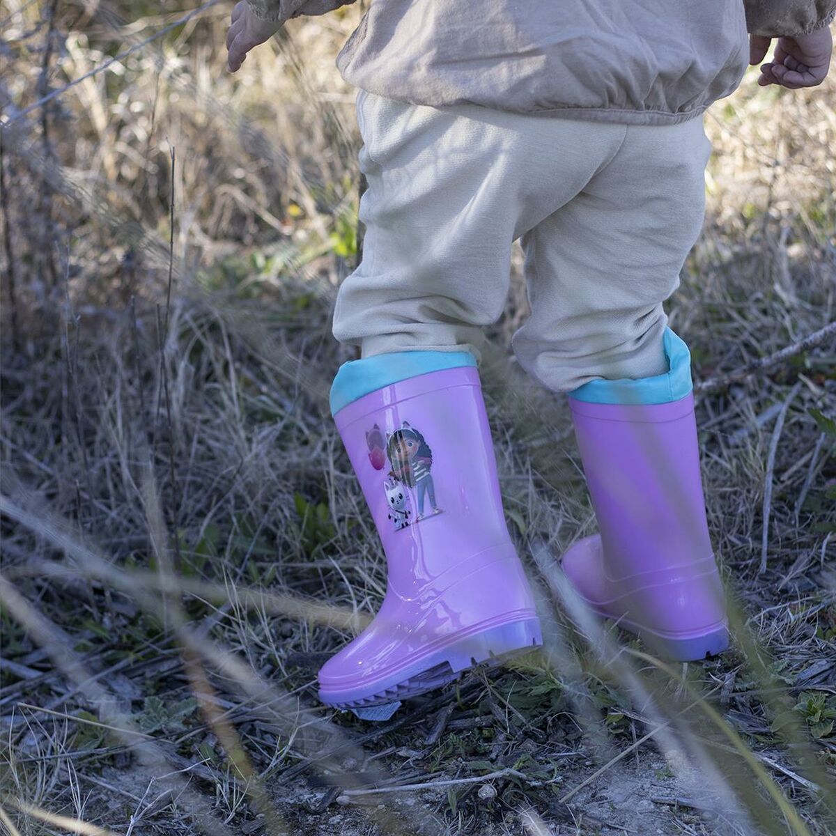 Children's Water Boots Gabby's Dollhouse Pink