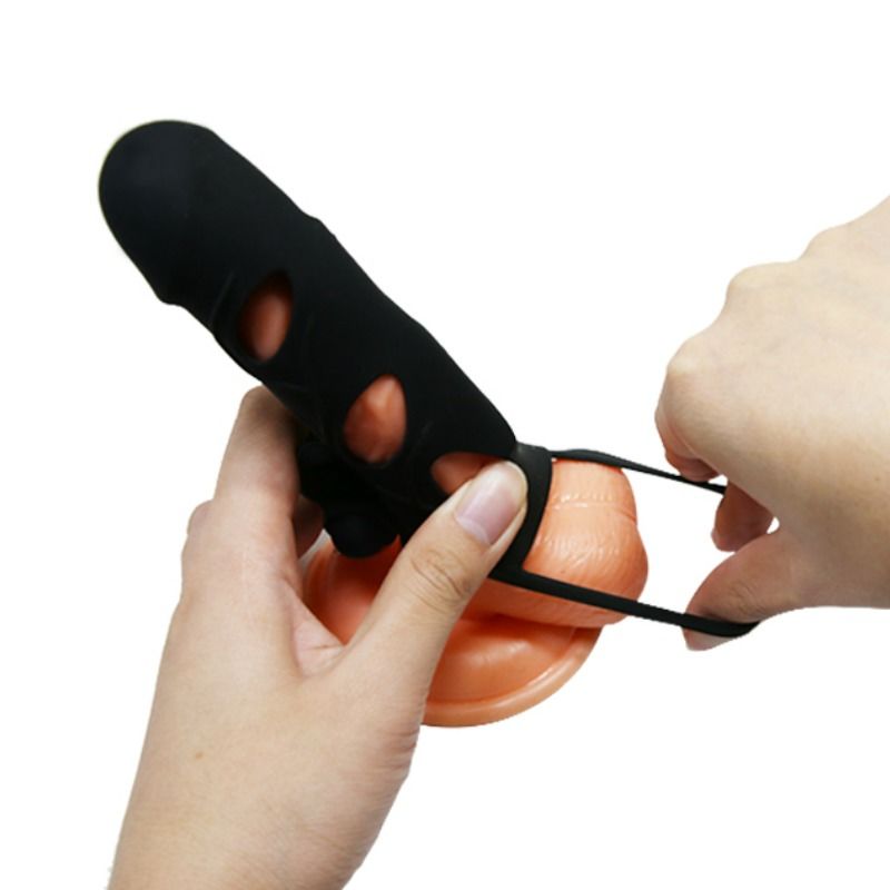 PRETTY LOVE VIBRATING SILICONE SLEEVE 14 CM 1.0