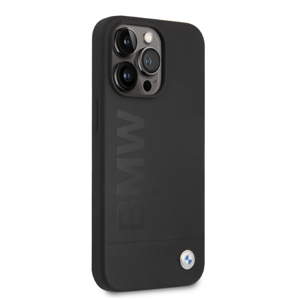 BMW BMHMP13LSLBLBK Apple iPhone 13 Pro black hardcase Silicone Signature Logo Magsafe