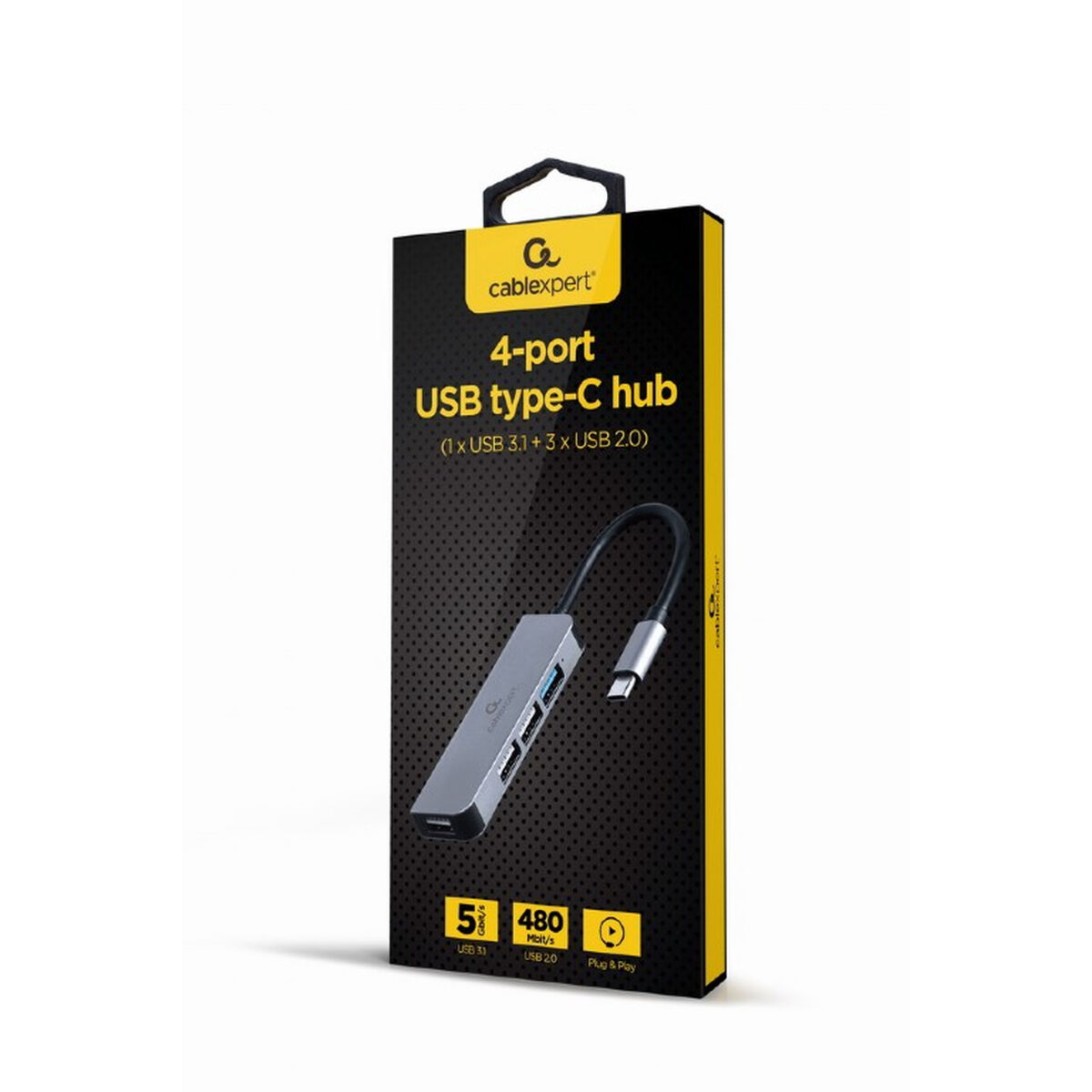 HUB USB GEMBIRD UHB-CM-U3P1U2P3-01