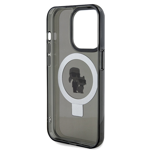 Karl Lagerfeld KLHMP13XHMRSKCK Apple iPhone 13 Pro Max hardcase Ring Stand Karl&Choupettte MagSafe black