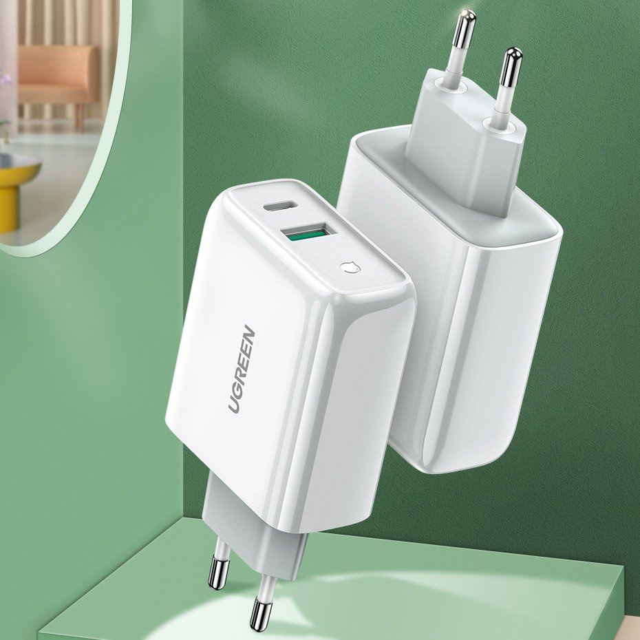 UGREEN CD170 Fast USB Type C / USB Wall Charger 36 W Quick Charge 4.0 Power Delivery white