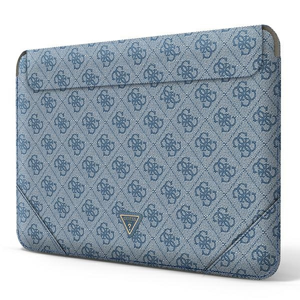 Guess Sleeve GUCS16P4TB 16 inch blue 4G Uptown Triangle logo