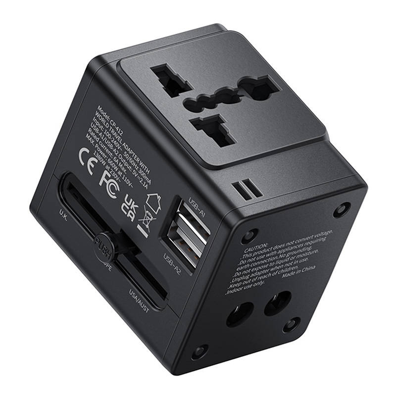 Mcdodo CP-4120 USB-A travel charger AU/UK/US/CN/EU 2.1A adapter