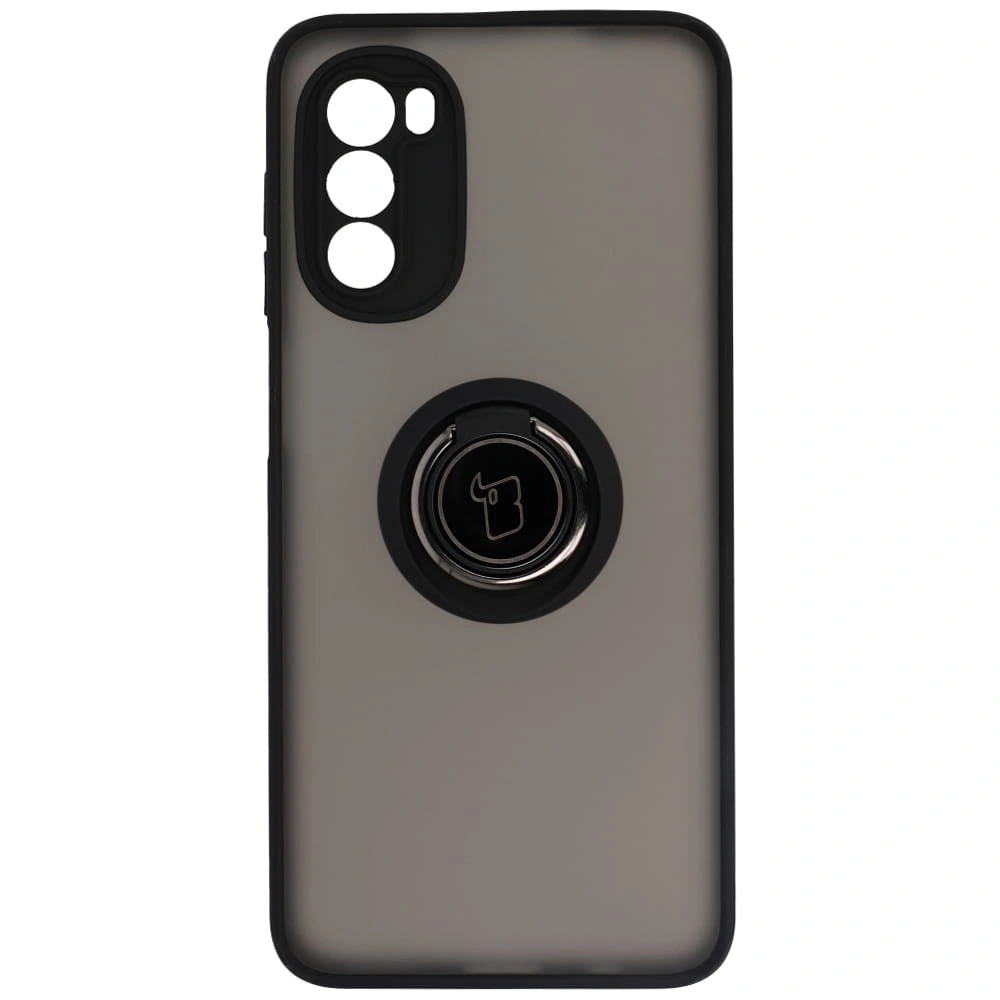 Bizon Case Hybrid Ring Motorola Moto G52 / G82 smoky with a black frame