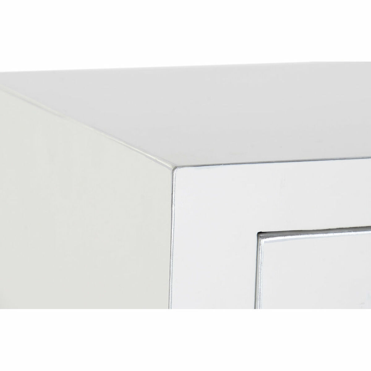 Console DKD Home Decor White Silver Fir MDF Wood (95 x 24 x 79 cm)