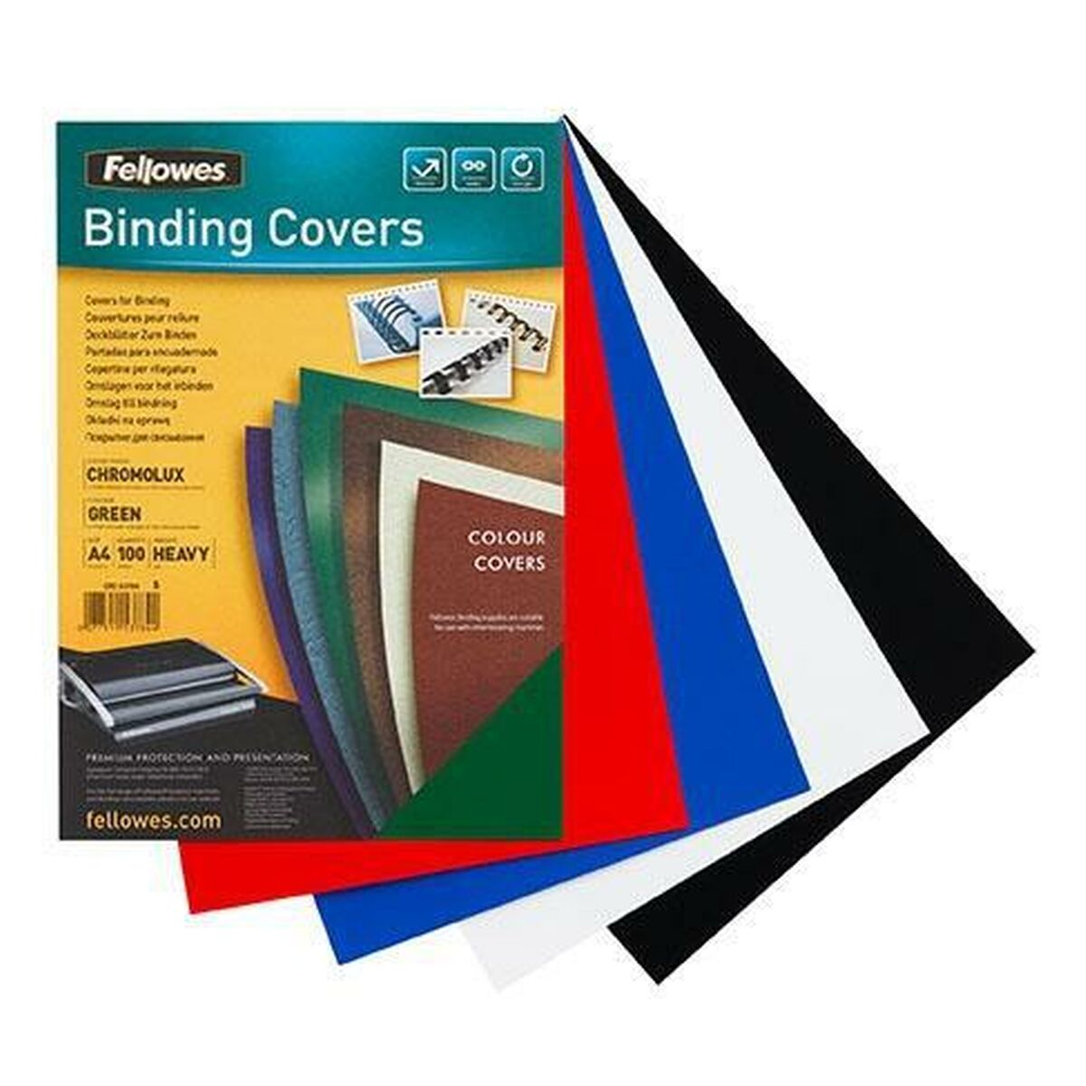 Cover Fellowes Red 50 Units Binding