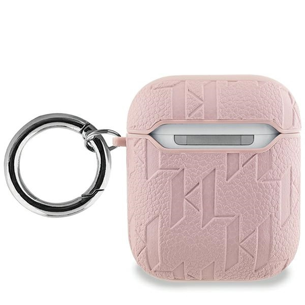 Karl Lagerfeld KLA2PGKCPP Apple AirPods 1/2 cover Monogram Karl & Choupette Head pink