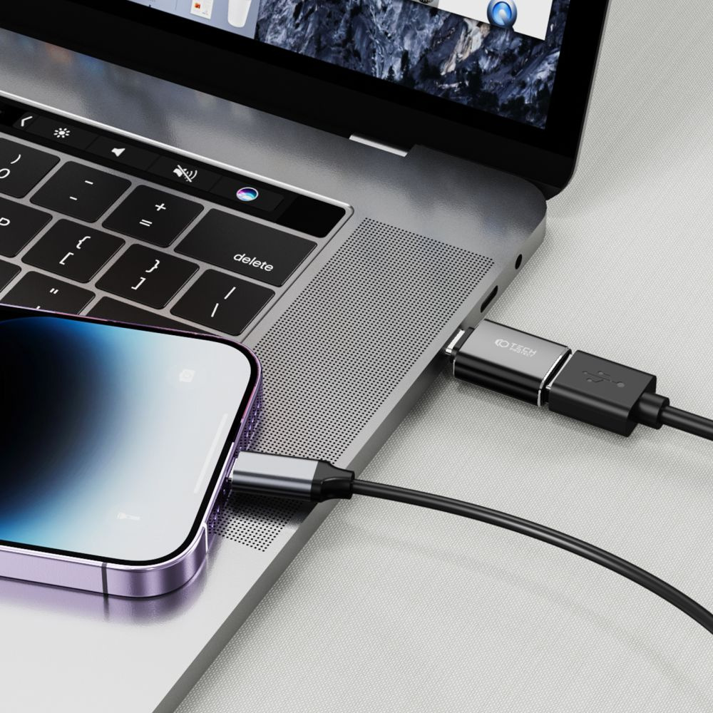 Tech-protect Ultraboost USB-C/USB-A OTG Adapter Black