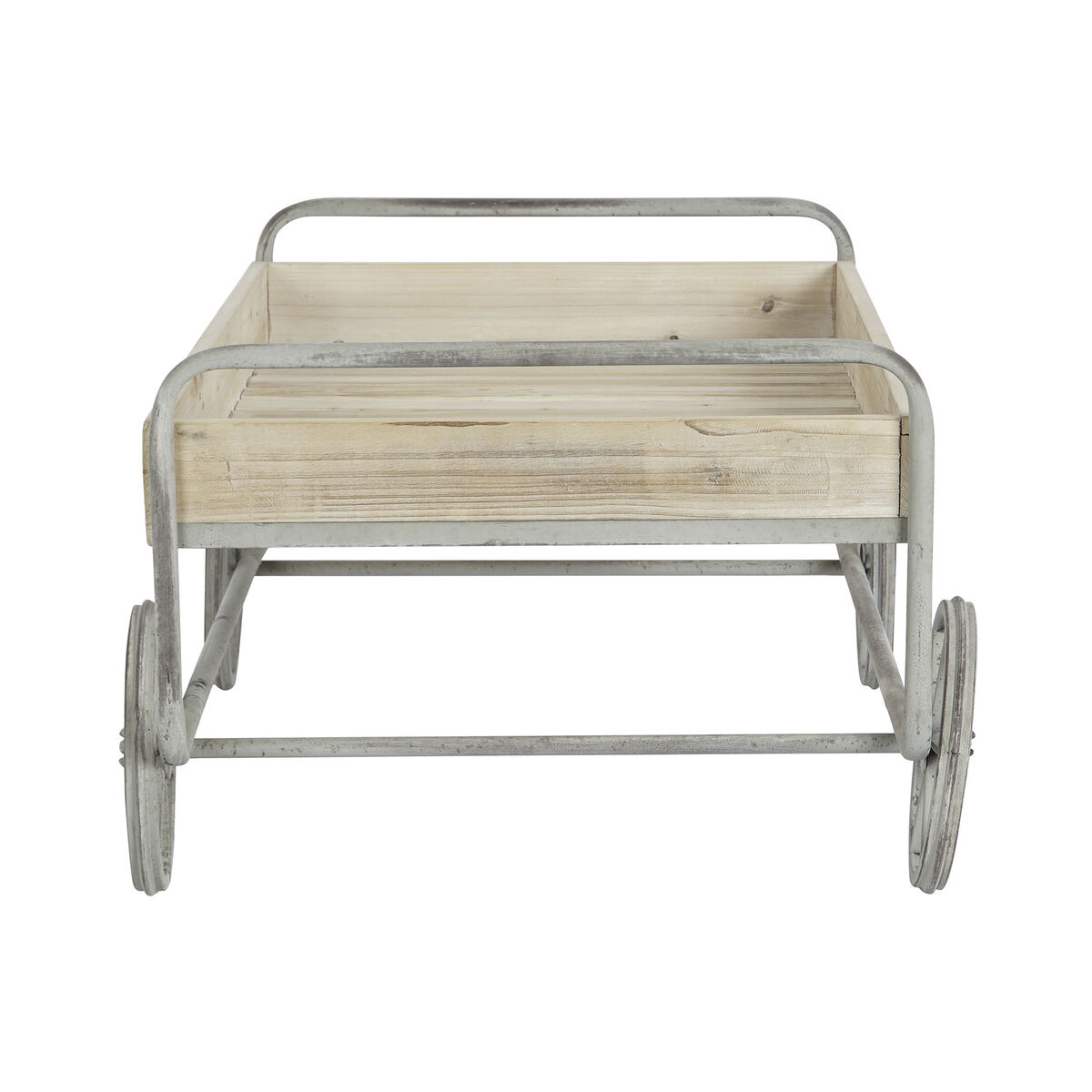 Cart DKD Home Decor 110 x 67 x 46 cm Fir Natural Grey Metal Fir wood