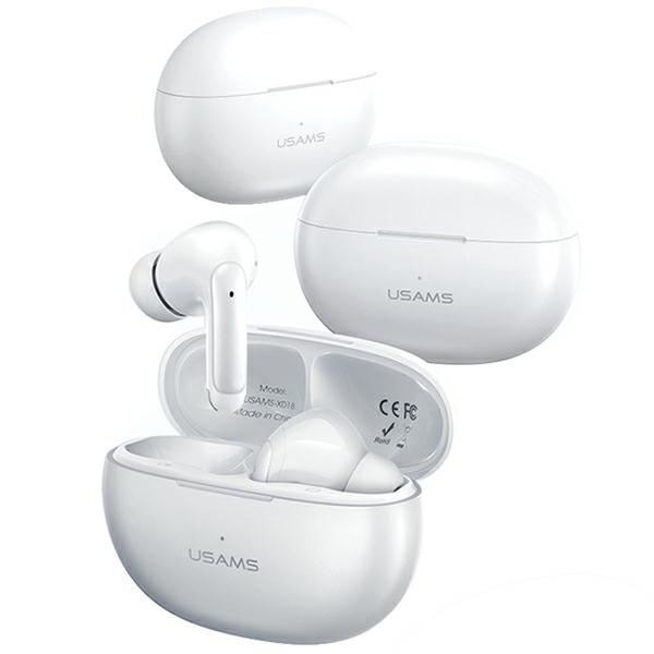 USAMS X-don Series wireless in-ear headphones Dual mic ENC TWS Bluetooth 5.3 white