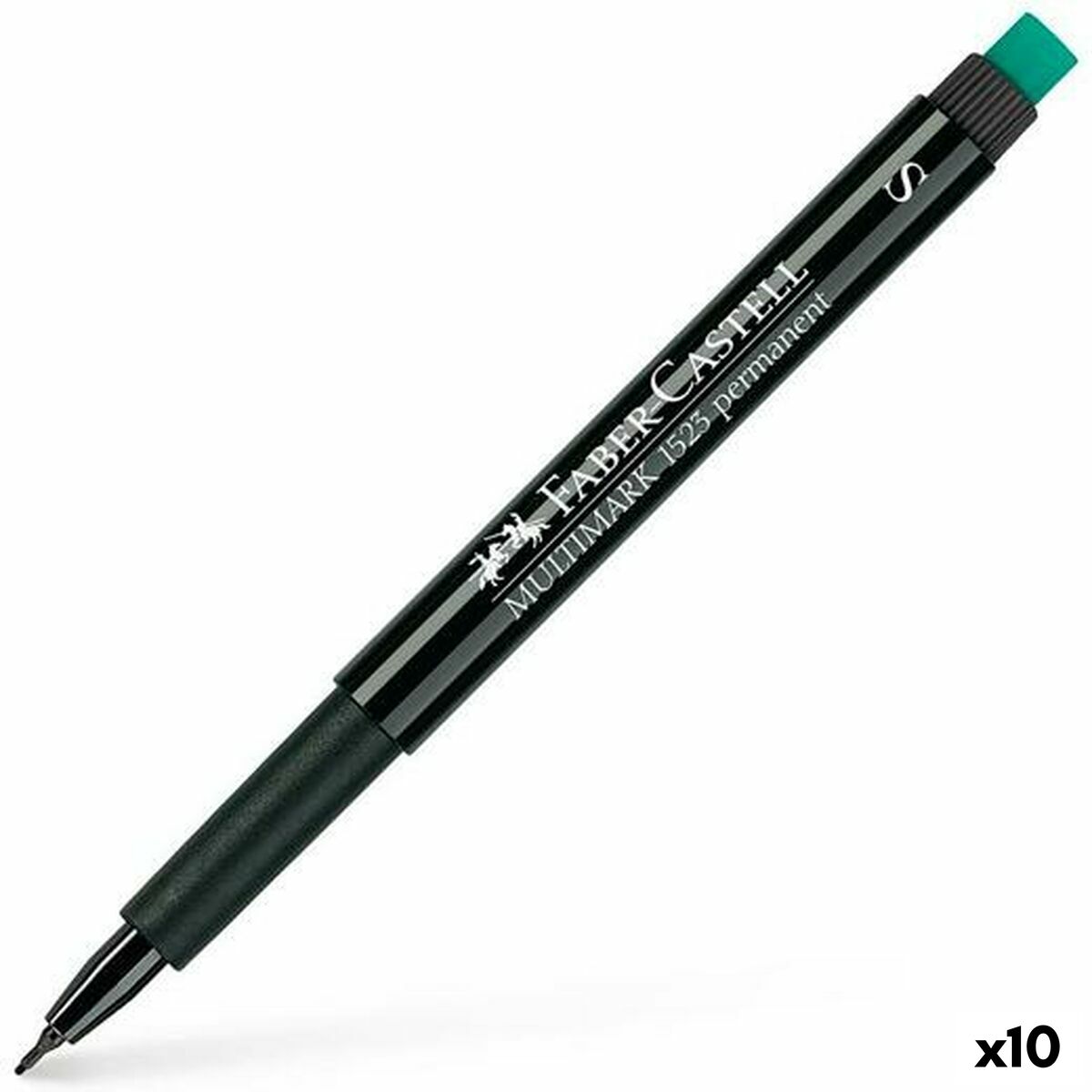 Permanent marker Faber-Castell Multimark 1523 S Black 0,4 mm (10Units)