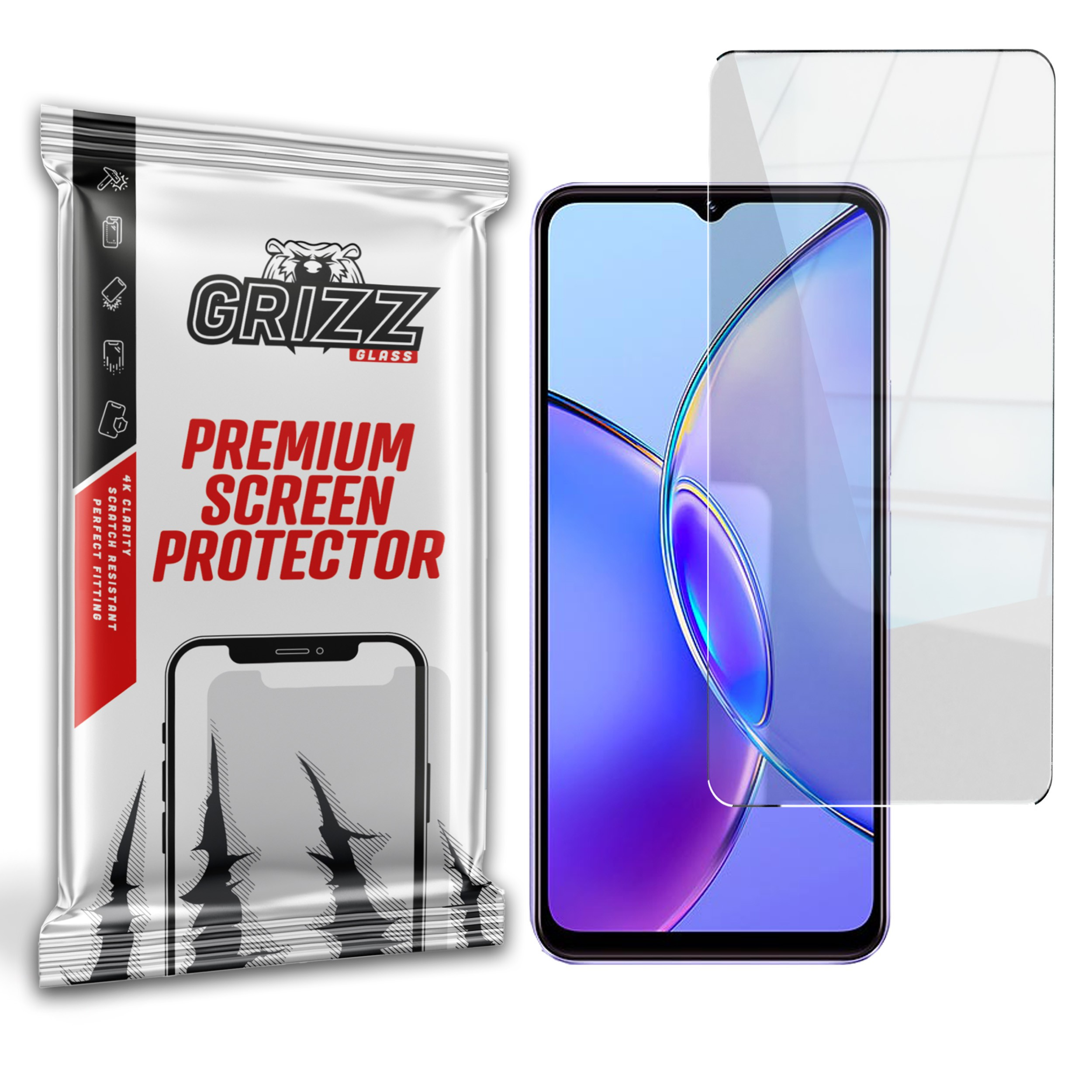 Szkło hybrydowe GrizzGlass HybridGlass Vivo Y17s