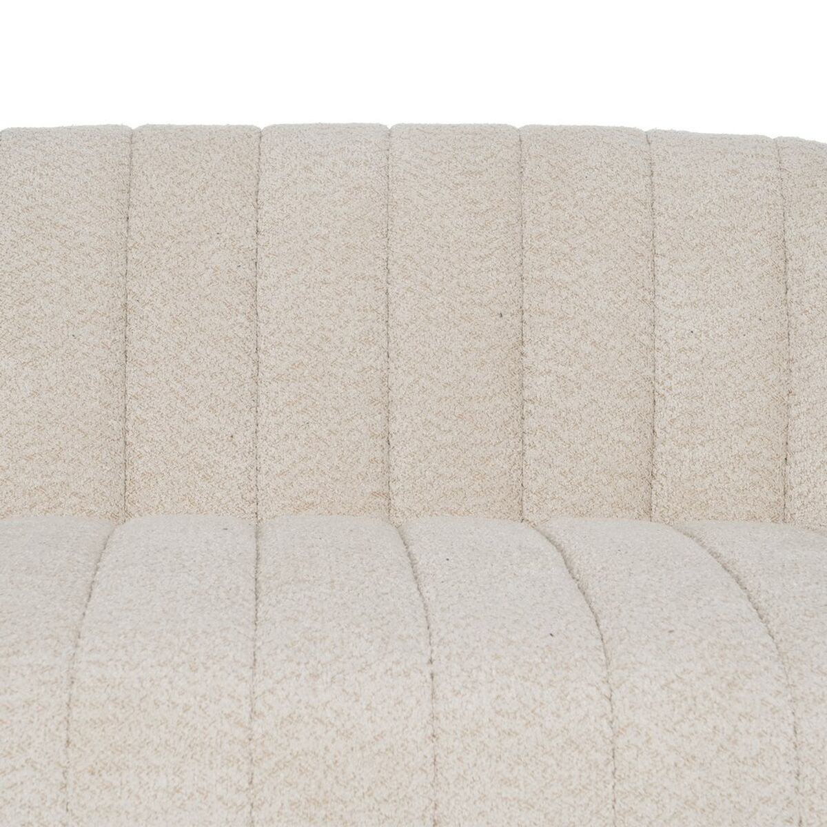 Sofa Beige Polyester Iron 146 x 84 x 66 cm