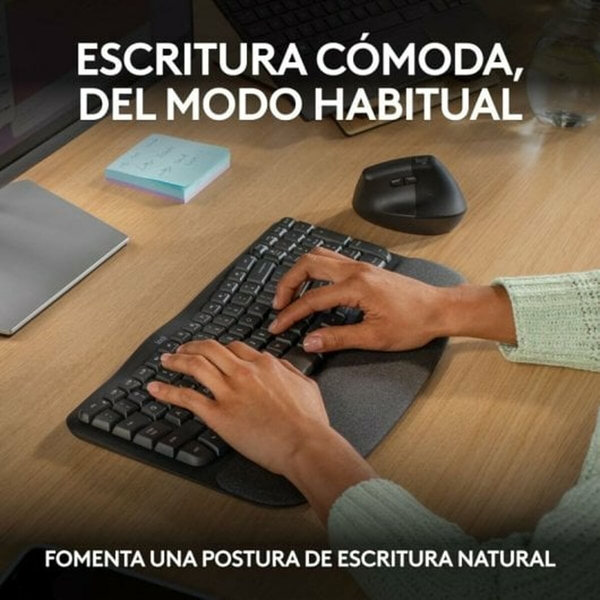 Keyboard Logitech 920-012296 Graphite Spanish QWERTY Keyboard Logitech 920-012296 Graphite Spanish QWERTY