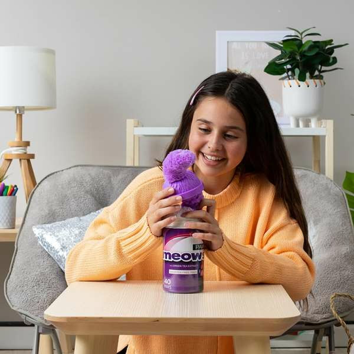 Fluffy toy Bizak Mimimiau Cat 24 cm (1 Unit) Fluffy toy Bizak Mimimiau Cat 24 cm (1 Unit)