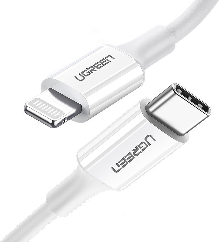 UGREEN US171 USB-C - Lightning MFi Cable 3A 0.5m white