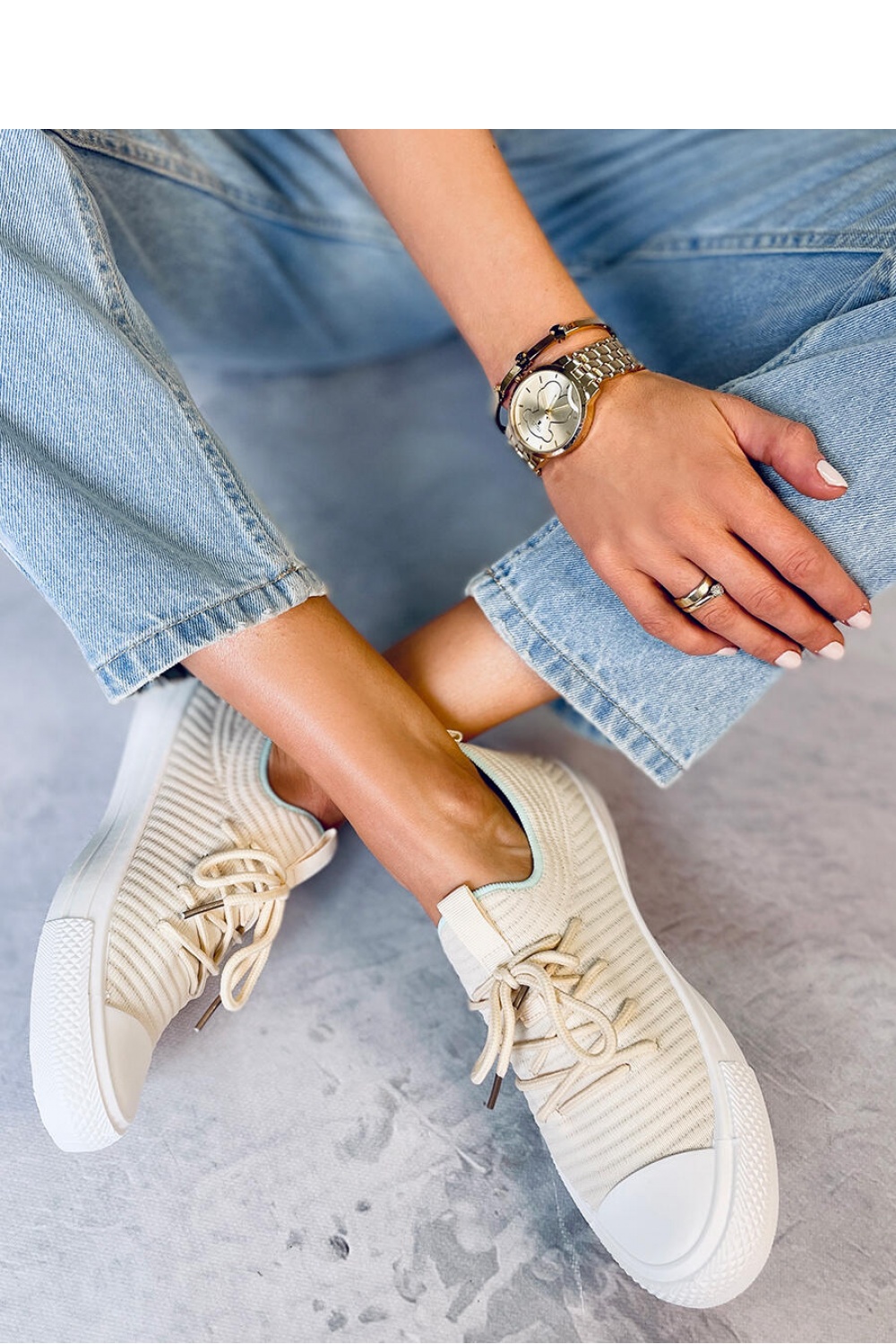 Sneakers model 177645 Inello beige Damen
