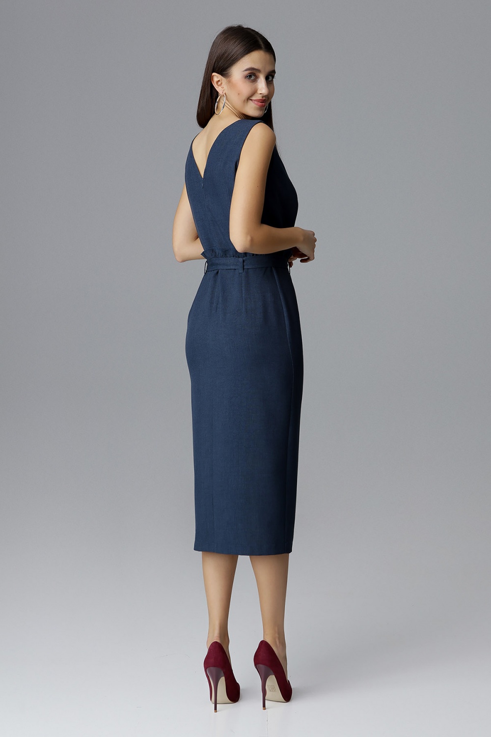  Cocktail dress model 126016 Figl  navy blue