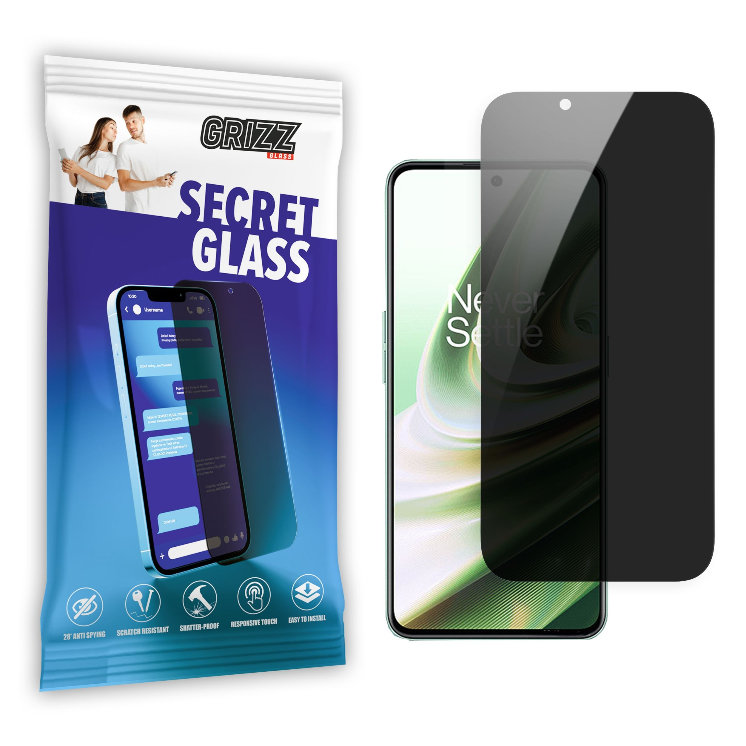 GrizzGlass SecretGlass OnePlus 10R