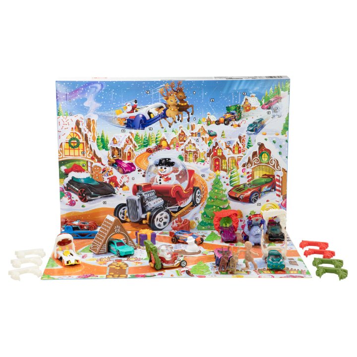 Advent Calendar Hot Wheels Metal Plastic Sports Advent Calendar Hot Wheels Metal Plastic Sports