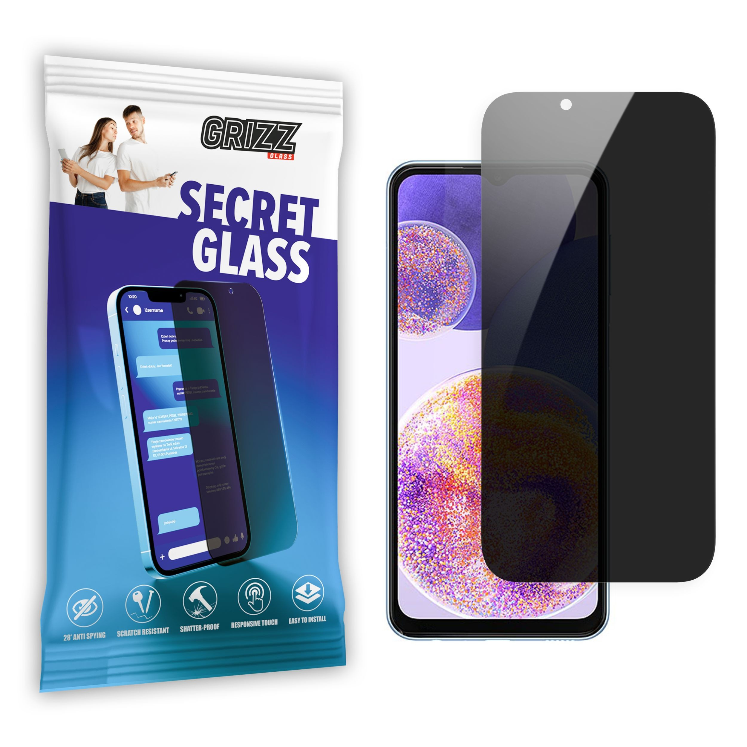 GrizzGlass SecretGlass Samsung Galaxy A23 5G