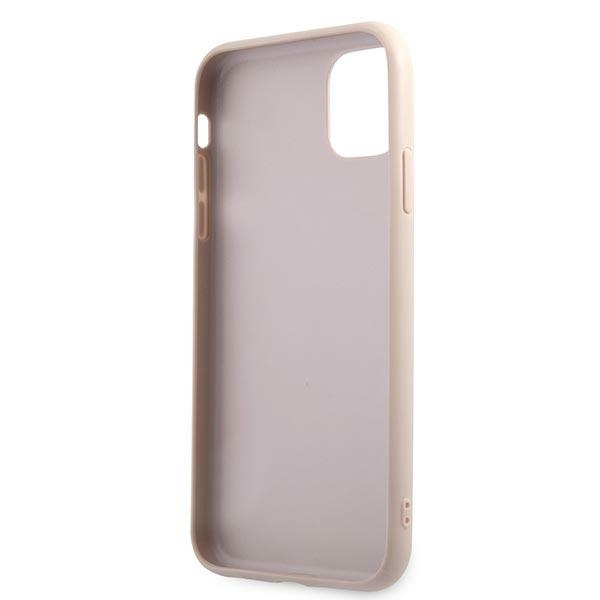 Guess GUHCN61G4GLPI Apple iPhone 11 pink hardcase 4G Stripe Collection