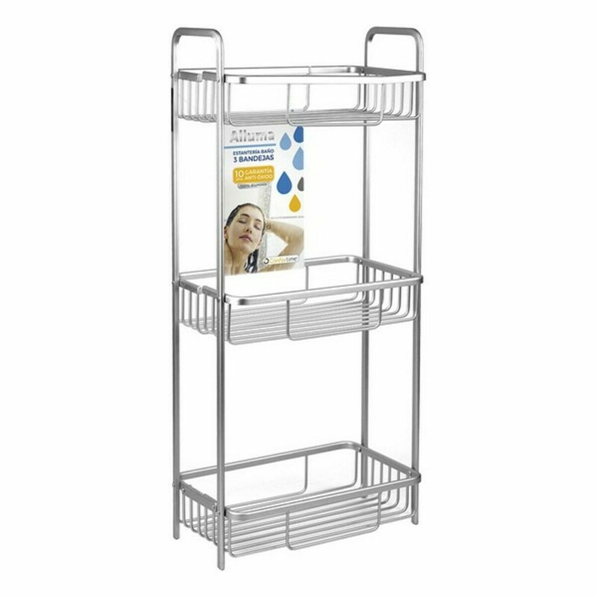 Bathroom Shelves Confortime 62143 29 x 18 x 65,5 cm (4 Units)