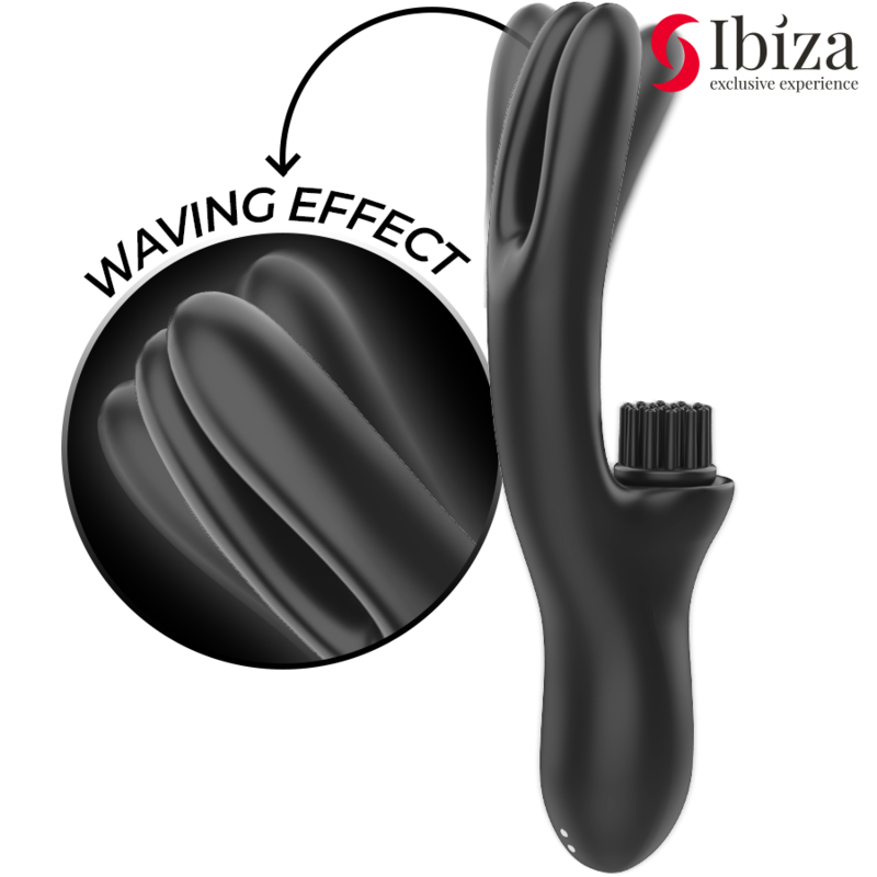 IBIZA - DOUBLE VIBRATOR PINCHING BLACK