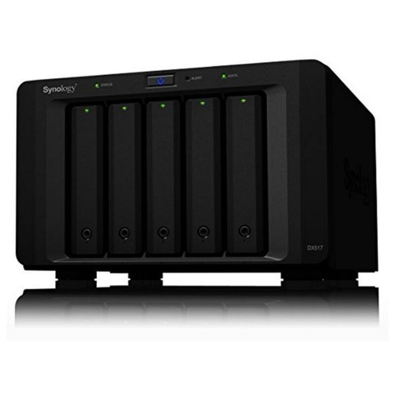 Zasilanie do sieciowej pamięci masowej NAS Synology DX517 2,5"-3,5" SATA 60 TB Czarny