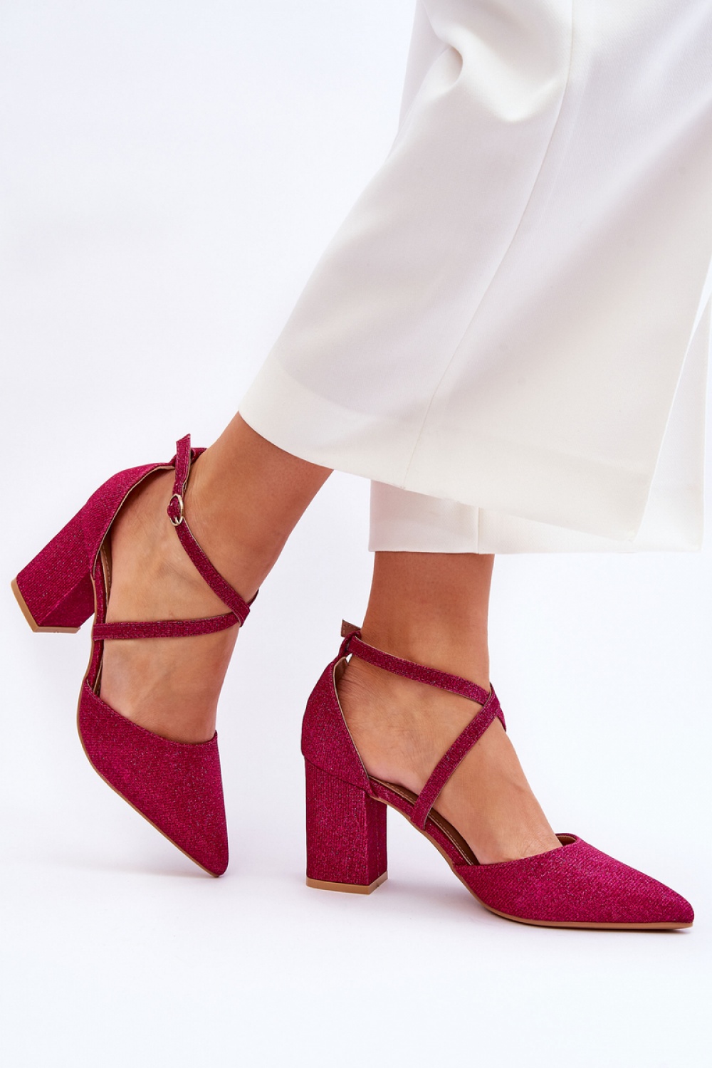  Block heel pumps model 181455 Step in style  pink