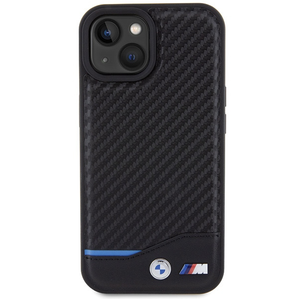 BMW BMHCP15S22NBCK Apple iPhone 15 Leather Carbon black