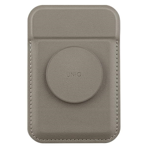 UNIQ Flixa magnetic card wallet with MagSafe flint grey 