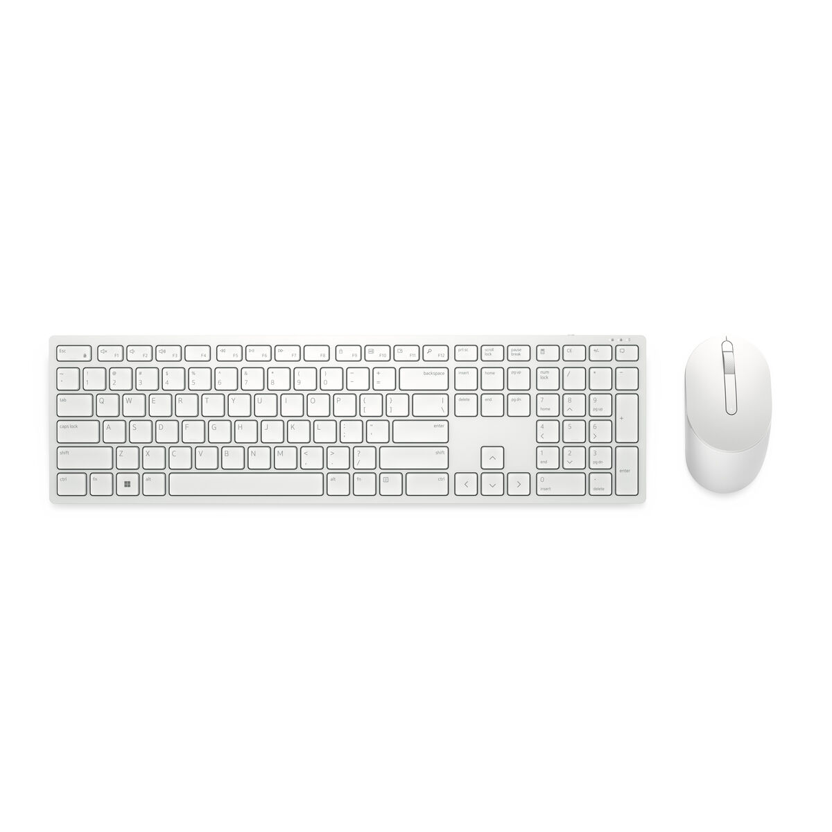 Keyboard Dell KM5221W-WH-SPN Spanish Qwerty Black