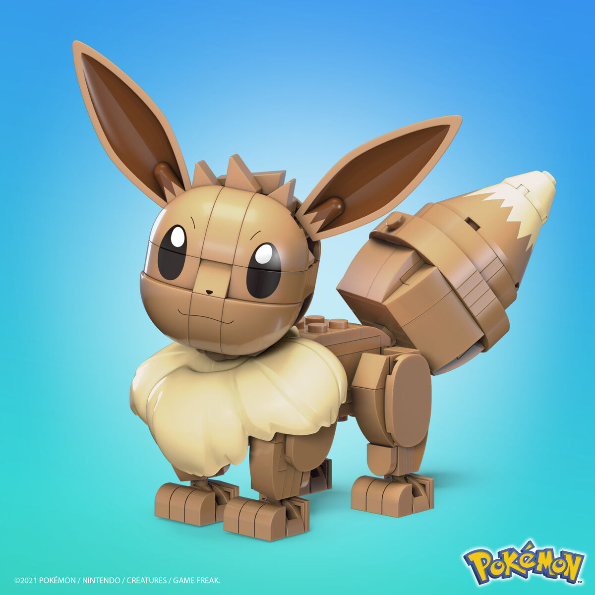 Przegubowa Figura Mega Construx  Eevee Medium + 7 lat 215 Części