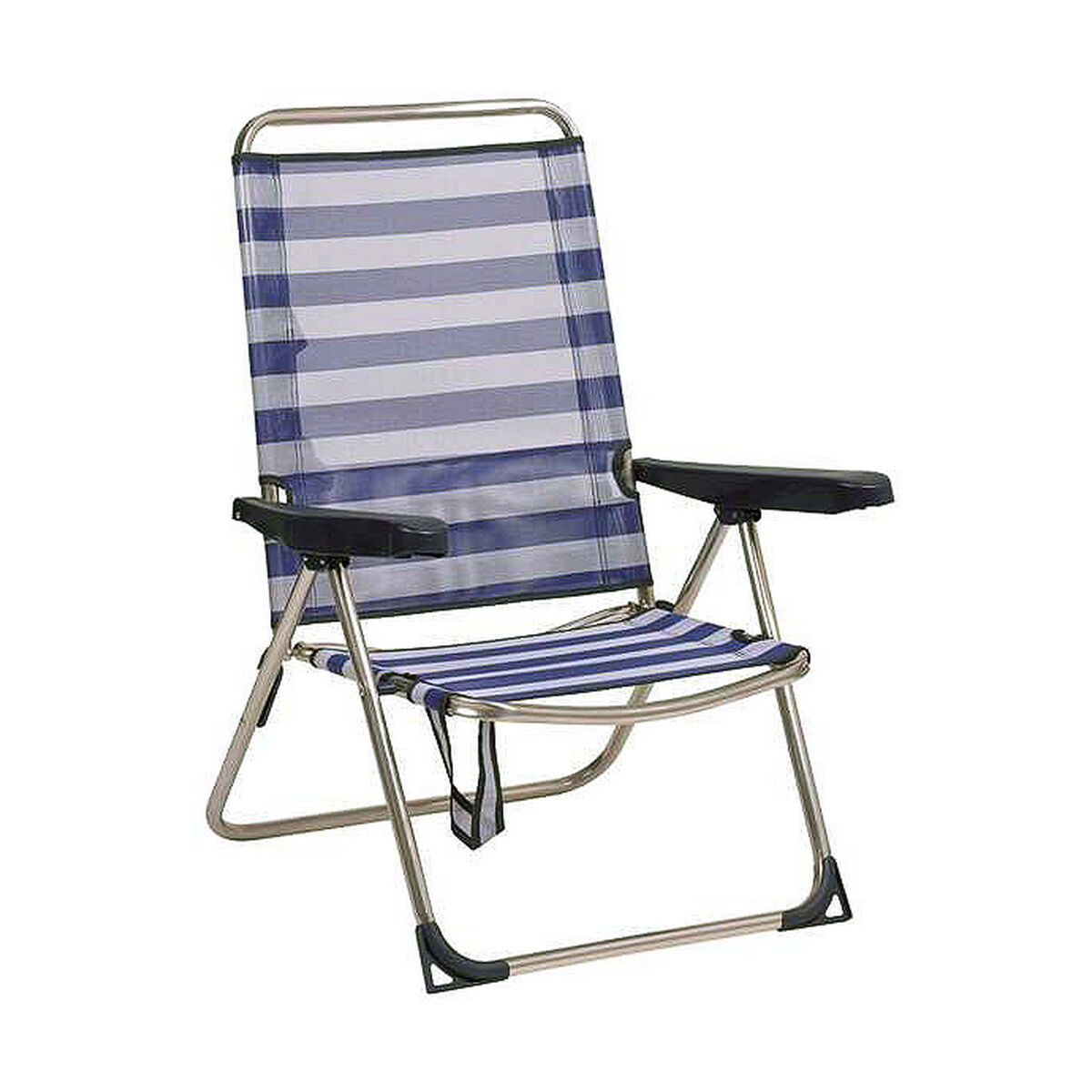 Folding Chair Alco Sailor Navy Blue White Aluminium