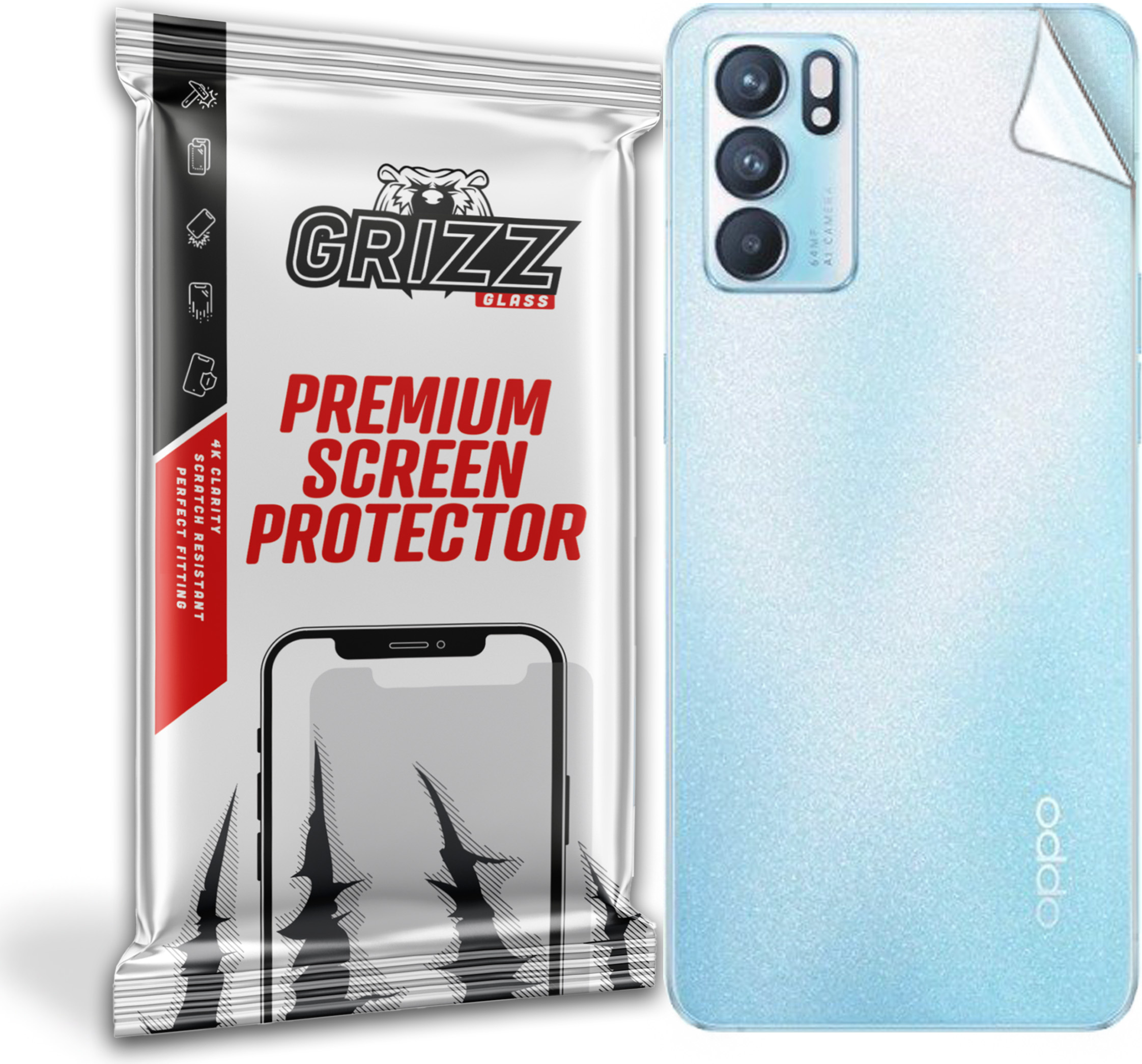 GrizzGlass SatinSkin Oppo Reno 6 5G