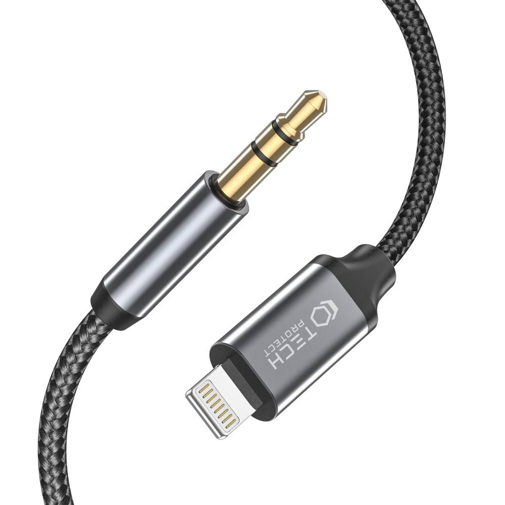 Tech-Protect Ultraboost Lightning/mini Jack 3.5mm Cable 100cm Black