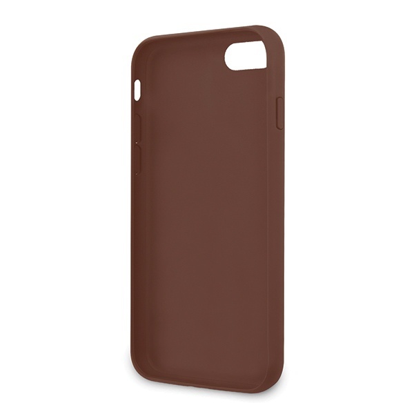 Guess GUHCI8G4GLBR Apple iPhone SE 2022/SE 2020/8/7 brown hard case 4G Stripe Collection