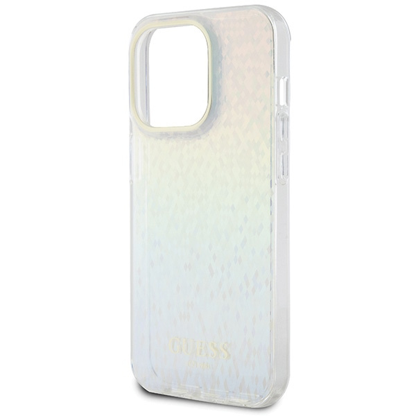 Guess GUHCP14LHDECMI Apple iPhone 14 Pro hardcase IML Faceted Mirror Disco Iridescent multicoloured