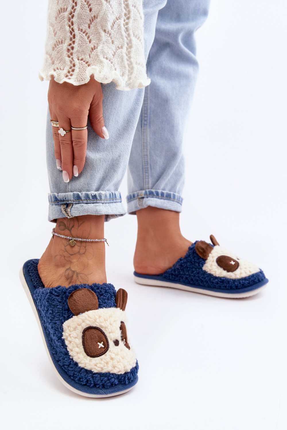  Slippers model 190662 Step in style  navy blue