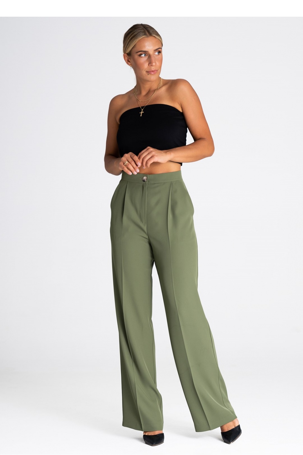  Trousers model 185076 Figl  green