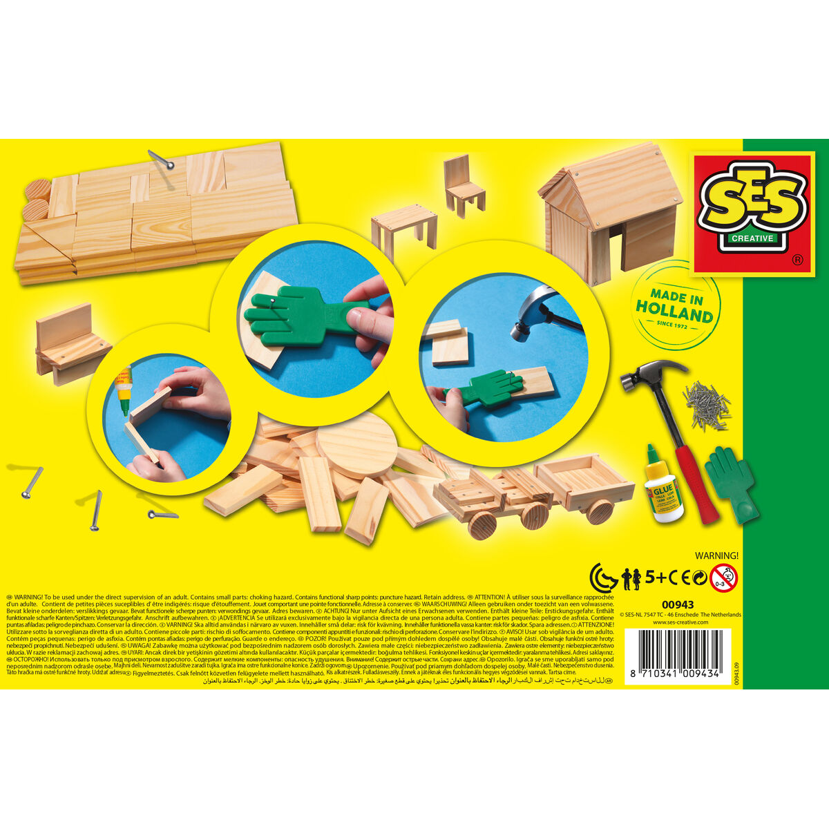 Playset SES Creative Joinery Workshop (57 Stücke)