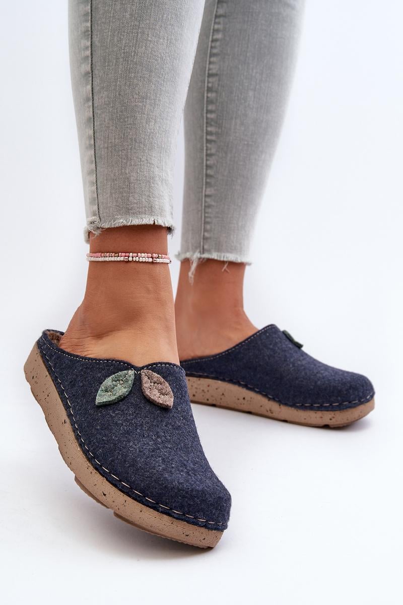  Slippers model 197411 Step in style  navy blue